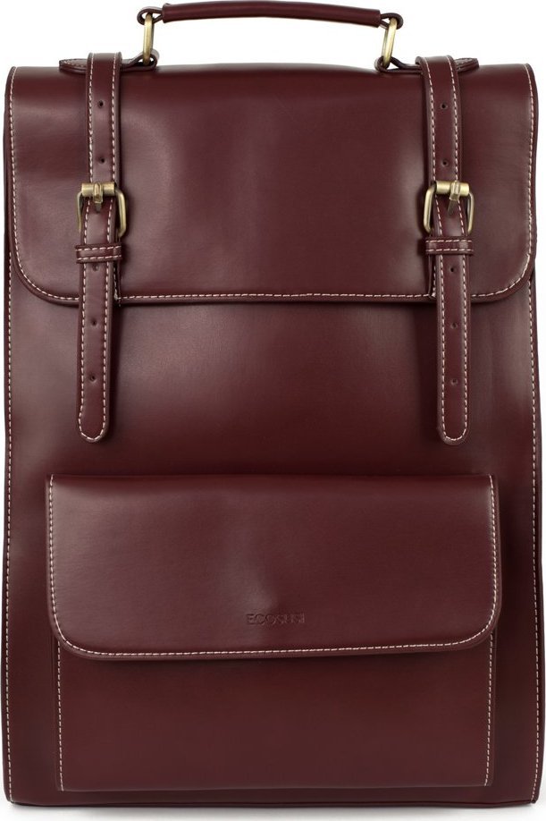 Plecak Ecosusi nr 4 15.6" (tr21461) bordowy 1