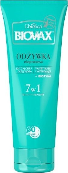 LBIOTICA / BIOVAX Biovax BB Odżywka 60 sekund włosy słabe 200 ml - Długi termin ważności! 1