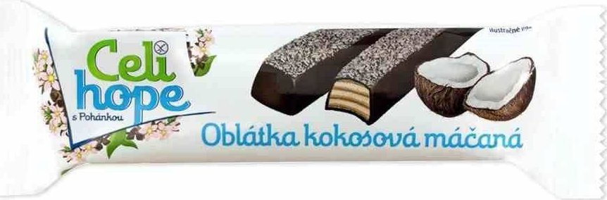 Wafelek z nadzieniem kokosowym w polewie Celihope, 35g 1