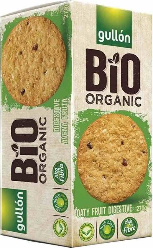Ciastka owsiane z jabłkiem (z owocami) Gullón Digestive BIO, 270g 1