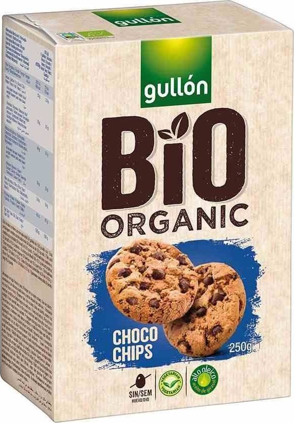 Ciastka z kawałkami czekolady Gullón BIO, 250g 1