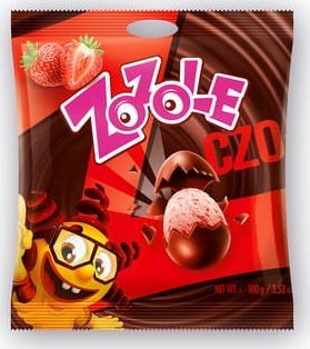 Zozole Czo-Kole Jajka Truskawkowe 100g 1