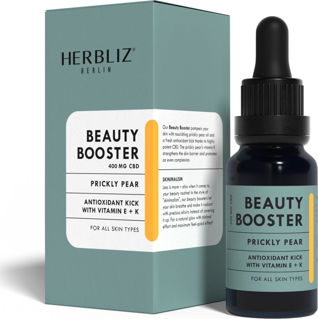 Herbliz Prickly Pear CBD Beauty Booster- Aktywator urody z Opuncją figową i CBD 15ml 1