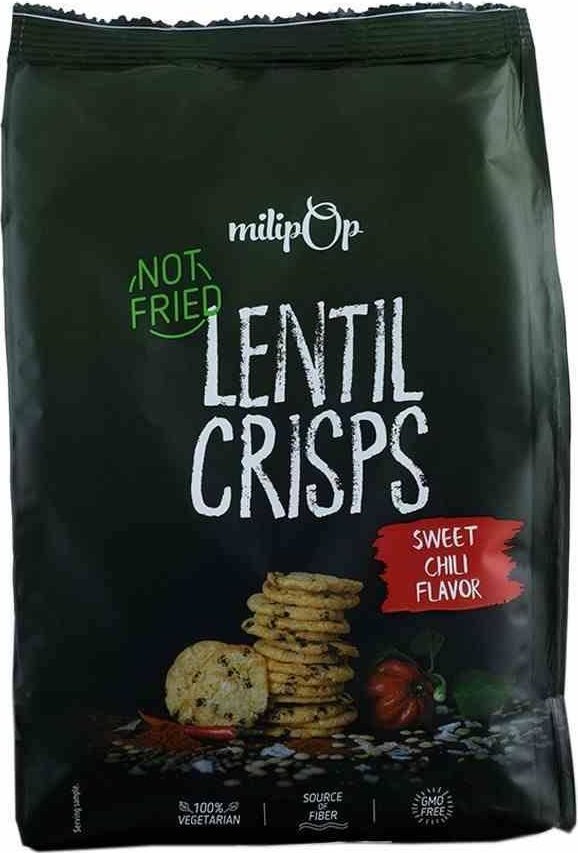 Chipsy z soczewicy o smaku słodkiego chili Milipop, 90g 1
