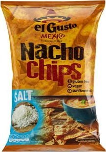Nachos Salt 180g el Gusto MEXICO 1