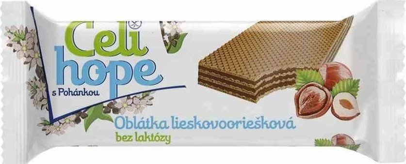 Wafelek z nadzieniem z orzechów laskowych Celihope, 35g 1