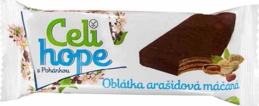Wafelek z nadzieniem orzechowym w polewie kakaowej Celihope, 35g 1