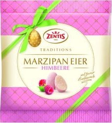 Zentis Jajeczka marcepanowe malinowe 125g 1