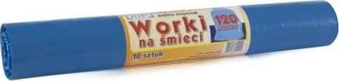 Worki na śmieci 120l czarne, 10 sztuk 1