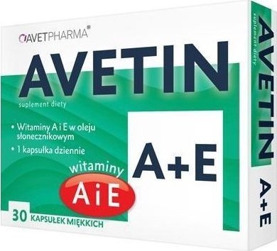Avetin A+E, 30 kapsułek - Długi termin ważności! 1