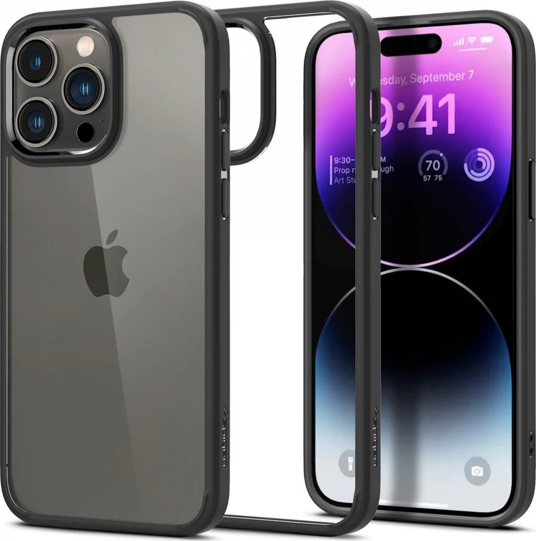 Spigen Etui Ultra Hybrid iPhone 14 Pro czarne 1