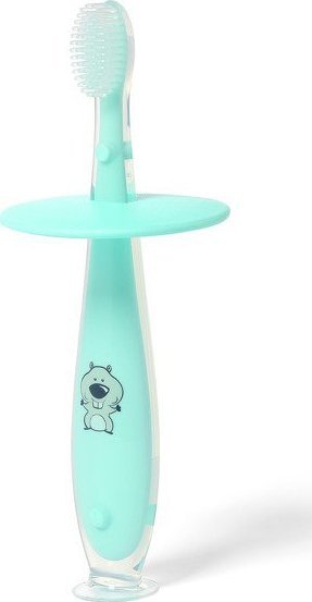 BabyOno BabyOno 552/01 turkus Bezpieczna Szczoteczka zębów 12m+ 1