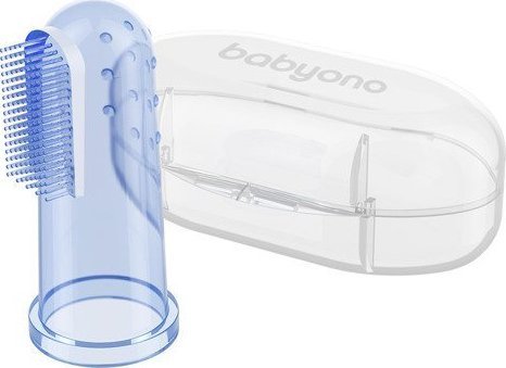 BabyOno BabyOno 723/02 blue szczoteczka do zębów na palec 1