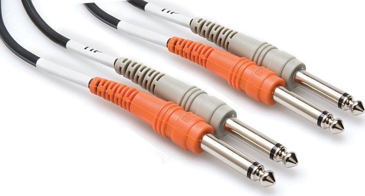 Kabel Hosa Jack 6.3mm x2 - Jack 6.3mm x2 3m czarny (CSS-203) 1