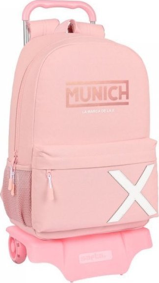 Munich Torba szkolna z kółkami Munich Makeup Różowy (30 x 46 x 14 cm) 1