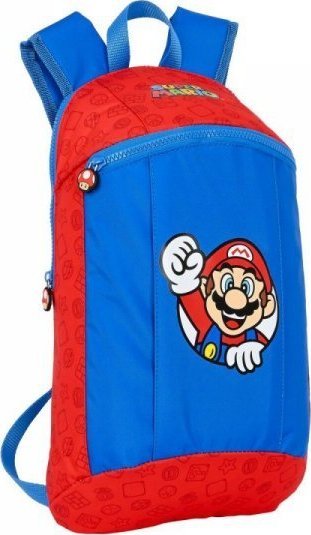 Super Mario Plecak dziecięcy Super Mario Mini Czerwony Niebieski (22 x 39 x 10 cm) 1