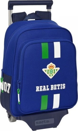 real betis balompi Torba szkolna z kółkami Real Betis Balompi Niebieski (28 x 34 x 10 cm) 1