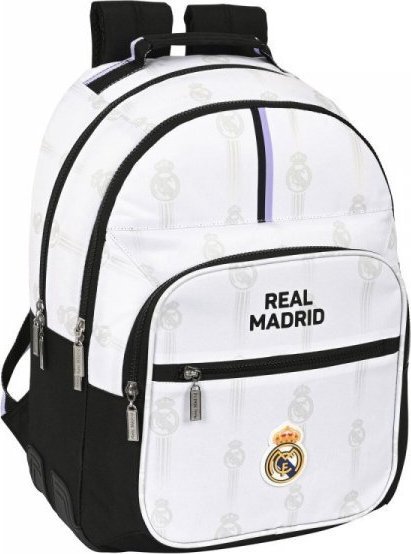 Real Madrid Plecak szkolny Real Madrid C.F. Czarny Biały (32 x 42 x 15 cm) 1