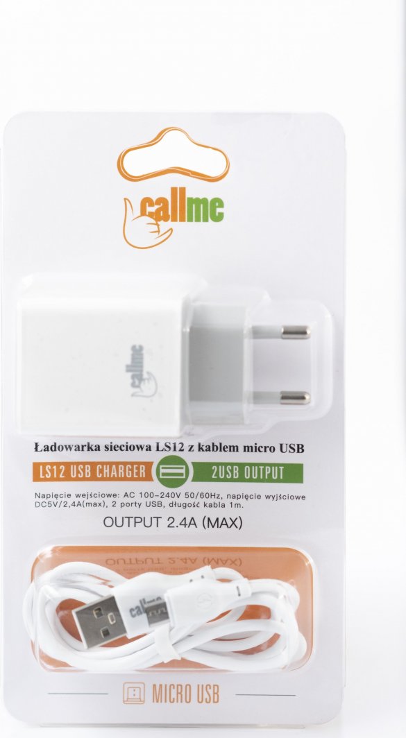 Ładowarka CallMe LS12 2x USB-A 2.4 A (KX5388) 1