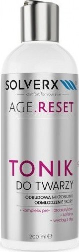 Solverx SOLVERX Age.Reset Tonik do twarzy - Odbudowa Mikrobiomu&Odmłodzenie Skóry 200ml 1