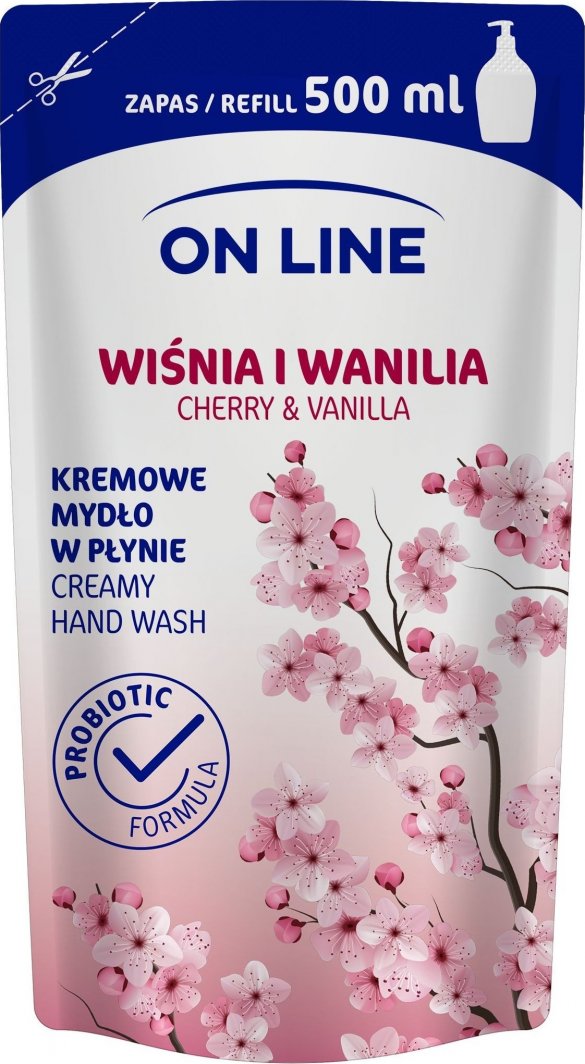 Forte Sweeden On Line Mydło kremowe w płynie Wiśnia i Wanilia - uzupełnienie 500ml 1