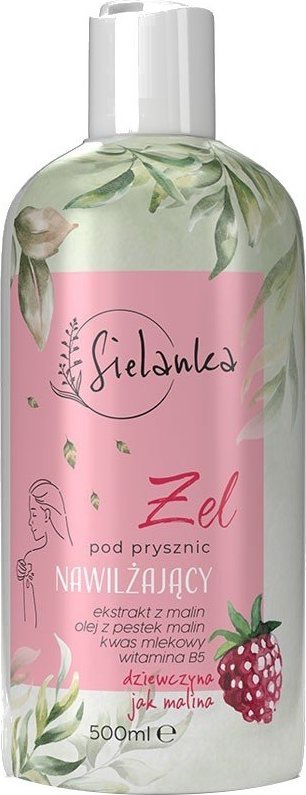 Solverx SIELANKA Żel pod prysznic nawilżający - Dziewczyna Jak Malina 500ml 1
