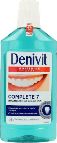 DENIVIT Zestaw  (Pasta Do Zębów - White & Brillia(50 Ml) + Płyn Do Płukania Ust - Complete 7 (500 Ml)) 1