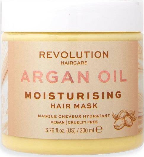 MAKE UP REVOLUTION Revolution Haircare Mask Moisturising Nawilżająca Maska do włosów Argan Oil 200ml 1