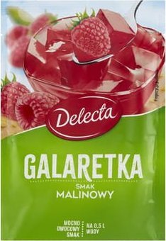 Galaretka 70g smak malinowy Delecta 1