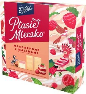 E. Wedel Ptasie mleczko z malinami 360 g 1