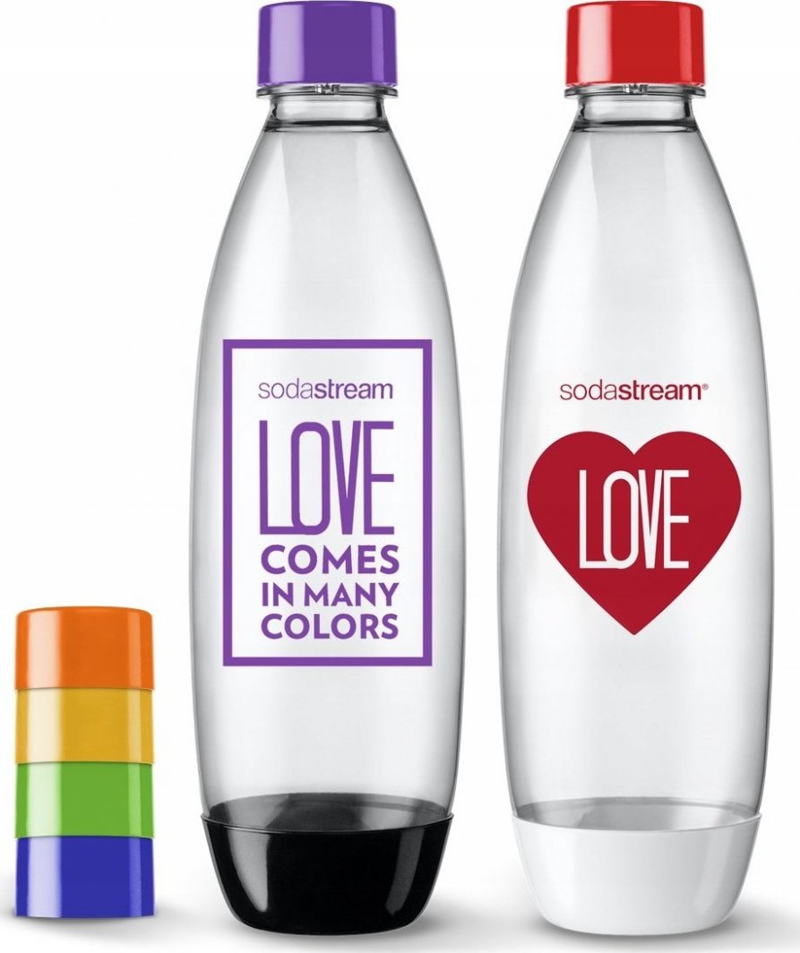 Saturator Sodastream BUTELKI DO SATURATORA SODASTREAM 2x 1L LOVE COLORS 1