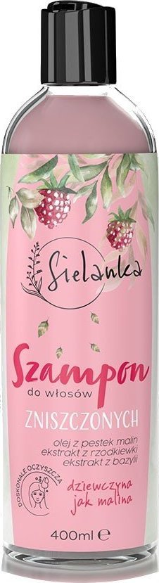 Solverx SIELANKA Szampon do włosów zniszczonych -  "Dziewczyna jak Malina" 400ml 1