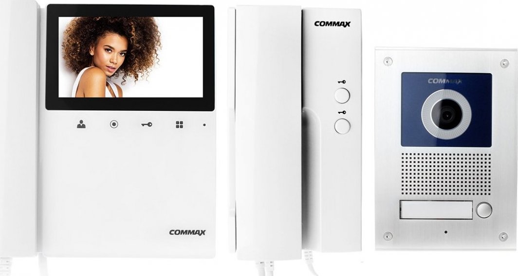 Commax Wideodomofon zestaw Commax DRC-41UN + CDV-43K2 + DP-4VHP ...