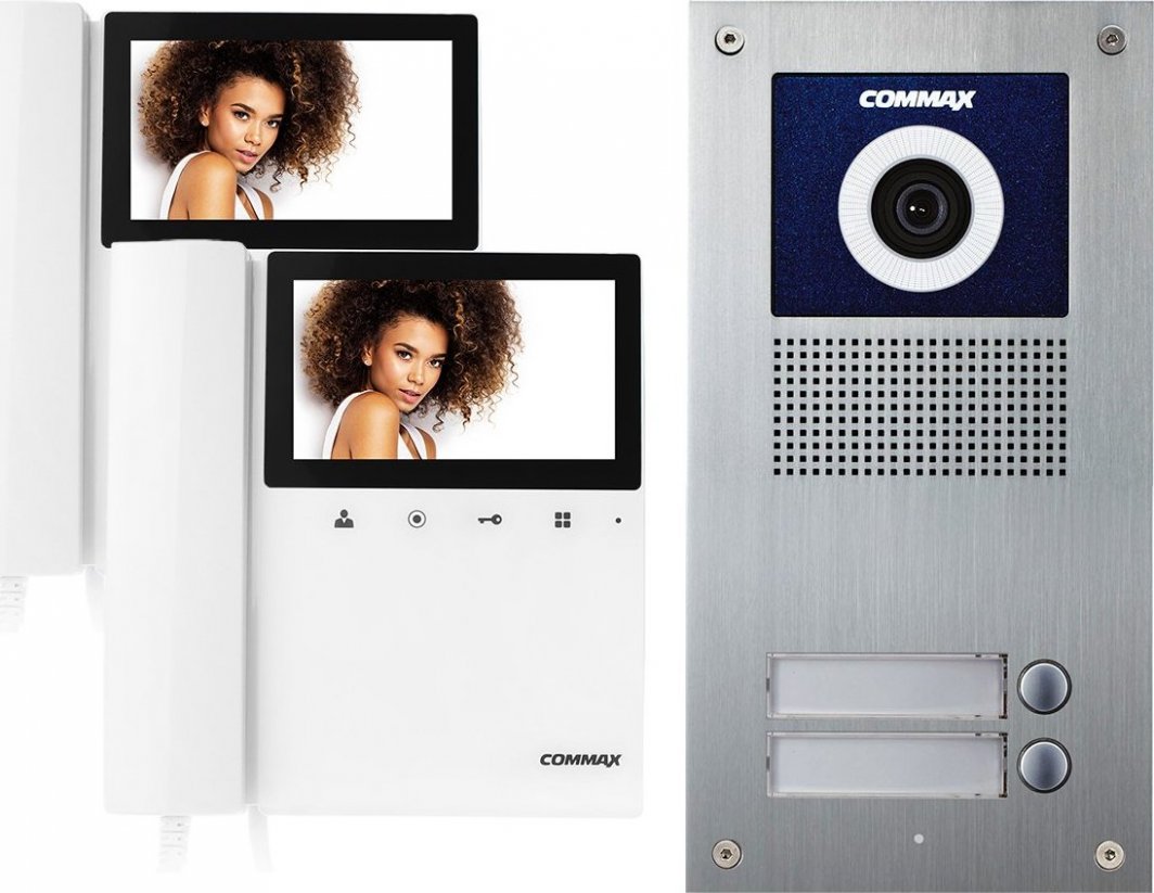 Commax Wideodomofon zestaw Commax DRC-2UC + 2x CDV-43K2 - Morele.net