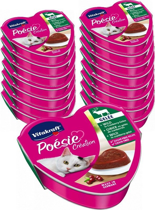 Vitakraft Vitakraft POESIE mokra karma dla kota dziczyzna z żurawiną 24x85g 1