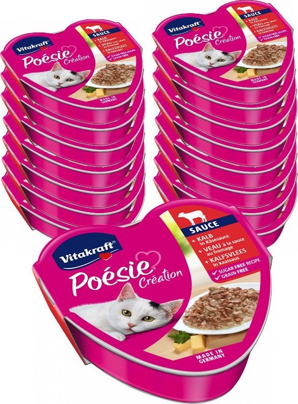 Vitakraft Vitakraft POESIE mokra karma dla kota cielęcina z serem 24x85g 1