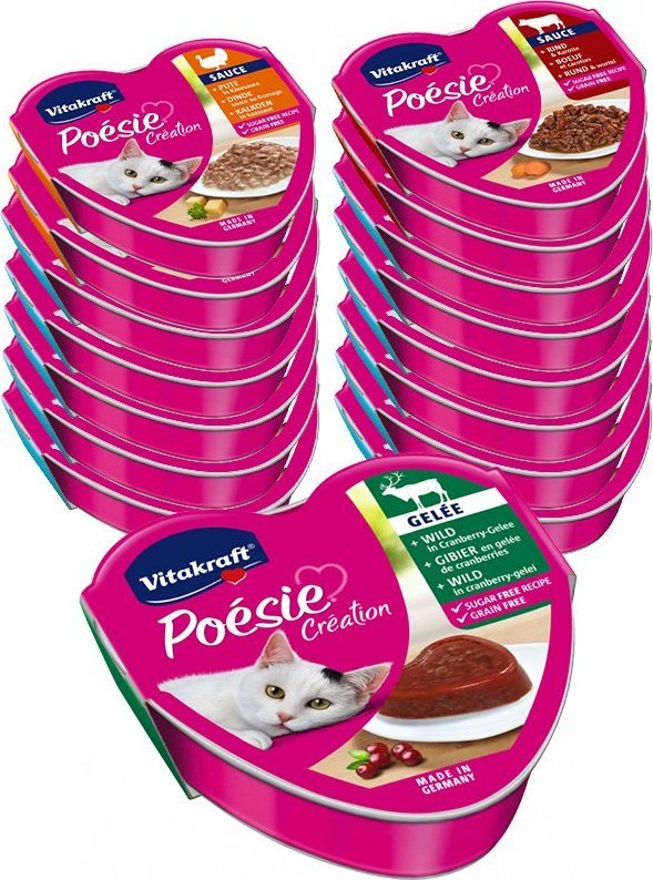 Vitakraft Vitakraft POESIE mokra karma dla kota Mix smaków 24x85g 1