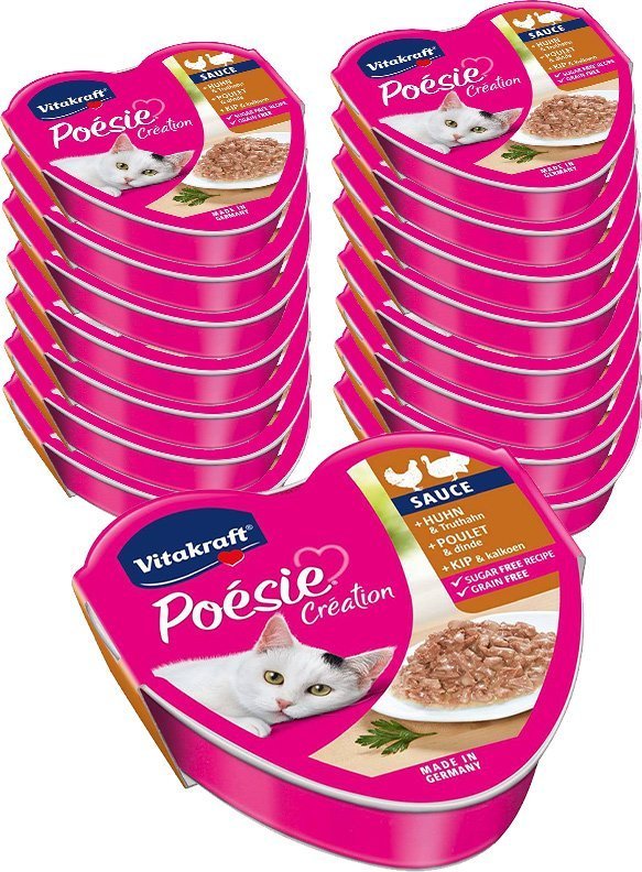 Vitakraft Vitakraft POESIE mokra karma dla kota z kurczakiem i indykiem 24x85g 1