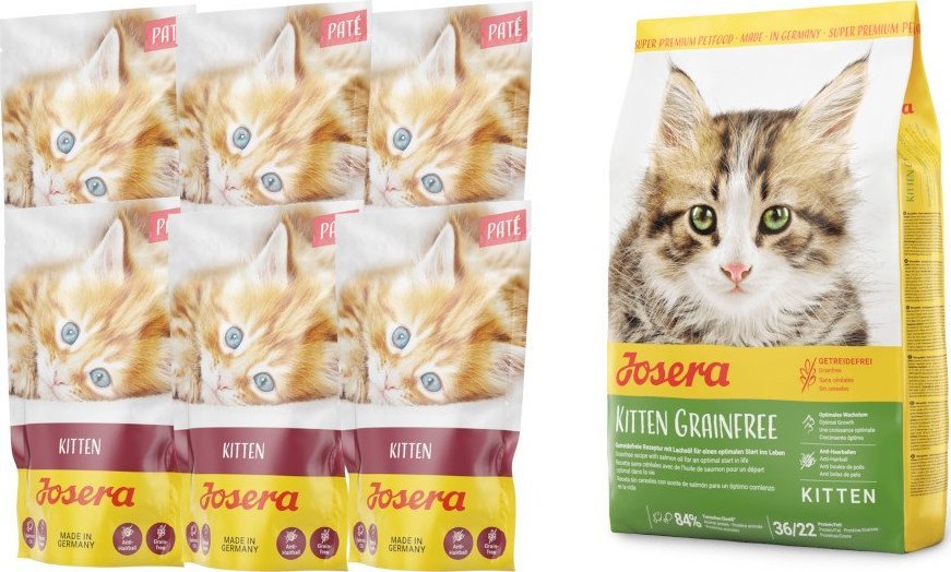 Josera Pate Kitten z olejem z łososia 85g + JOSERA Kitten Grainfree 400g 1