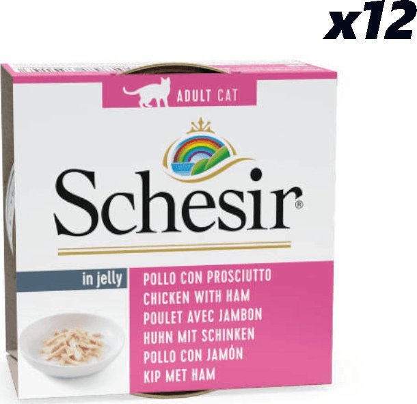 Schesir Schesir Filety z kurczaka z szynką 12x85g 1