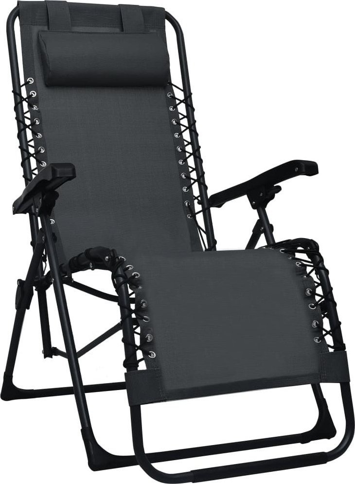 Elior Czarne składane krzesło tarasowe  Rovan 1