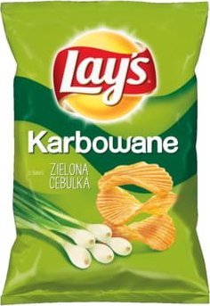 LAYs Lay's Karbowane Zielona Cebulka 130g 1