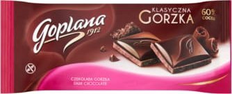 Goplana Goplana 60% Cocoa Klasyczna gorzka Czekolada 90 g 1