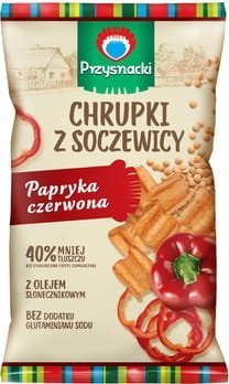 Przysnacki Przysnacki Chrupki z soczewicy papryka czerwona 100g 1