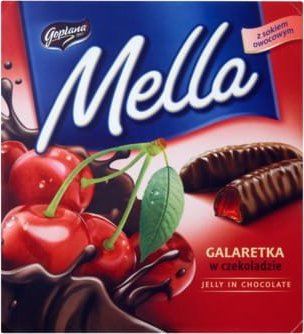 Goplana Goplana Mella Galaretka w czekoladzie o smaku wiśniowym 190 g 1