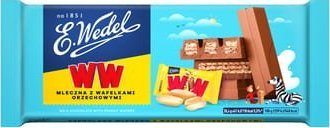 Wedel E. Wedel Czekolada Mleczna z Wafelkami Orzechowymi WW 245g 1