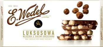 Wedel E. Wedel Czekolada Luksusowa Mleczna z Orzechami Laskowymi 100g 1