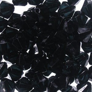 kufer-pasmanteria.pl Korale Akrylowe Diamentowe 8mm (30szt) Czarny 1