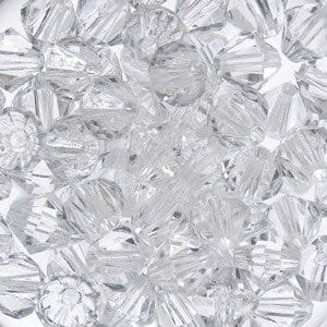 kufer-pasmanteria.pl Korale Akrylowe Diamentowe 8mm (30szt) Przeźroczysty 1
