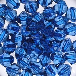 kufer-pasmanteria.pl Korale Akrylowe Diamentowe 8mm (30szt) Niebieski 1